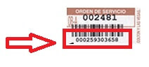 código del ticket de envío