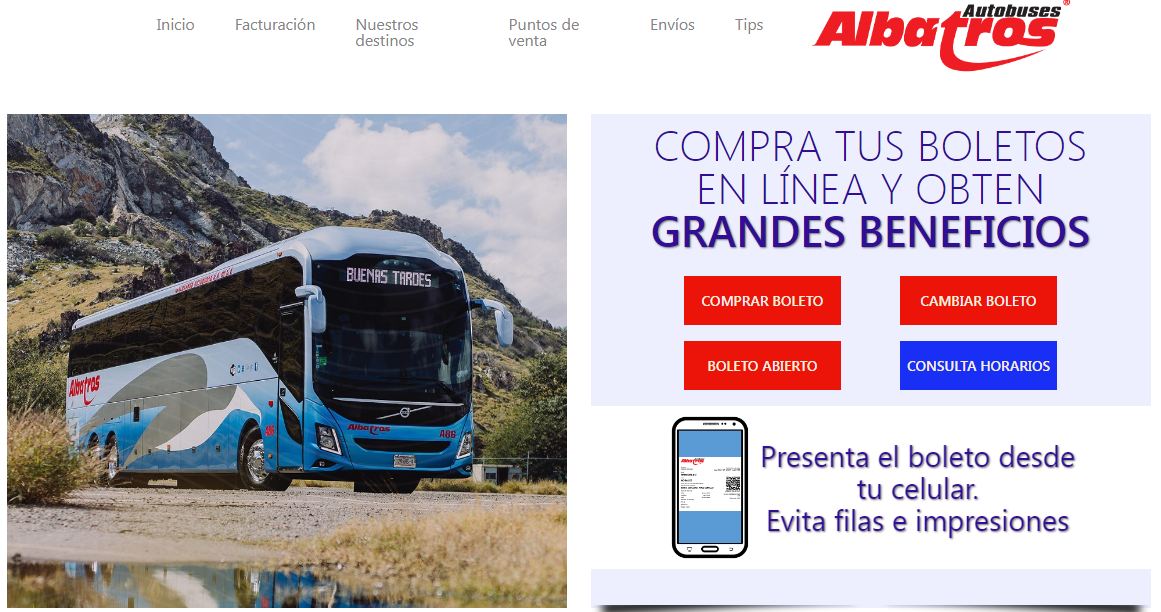 Autobuses Albatros: Horarios, Boletos, Teléfonos 【2024】